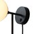 Duo Modern Contemporary Wall Sconce - Matte Black, Plug-In For Sale - Image 4 of 6