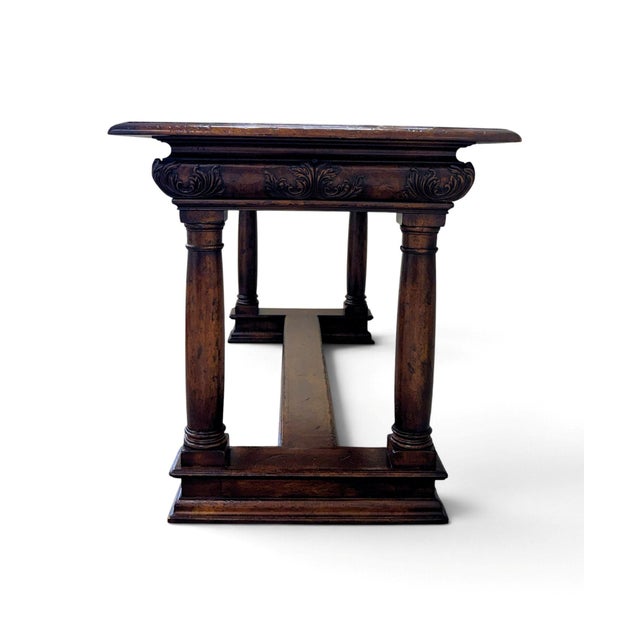 Wood John Richard European Crossroads Console Table or Kitchen Island For Sale - Image 7 of 16