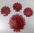 19th Century Group of Four Ruby Cranberry Red Shell Form Nut Dishes For Sale - Image 9 of 14