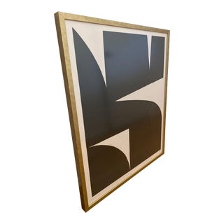 Large Vintage Abstract Framed Original Collage, 1002l For Sale