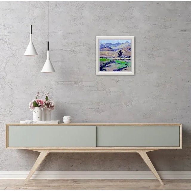 Cowtrack Ranch, Contemporary Modern Oil Painting For Sale - Image 4 of 7