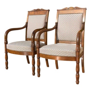 Empire Armchairs, Set of 2 For Sale