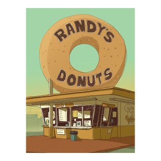 Randy's Donuts Limited Edition Print on Entrada Rag by Marz Jr. For Sale