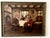 Wood Vintage 1943 Leota Humphrey Oil Painting on Board- Antique Dutch Tavern Scene - Ornate Gold Frame. For Sale - Image 7 of 18