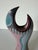 1990's Vintage Signed Sculptural Abstract Modernist Art Ceramic Vase For Sale - Image 4 of 10