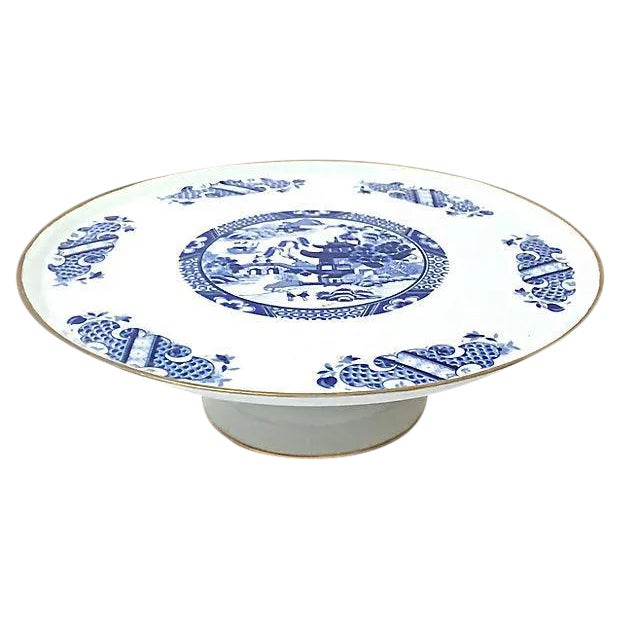 Chinoiserie Limoges Porcelain Cake Plate For Sale