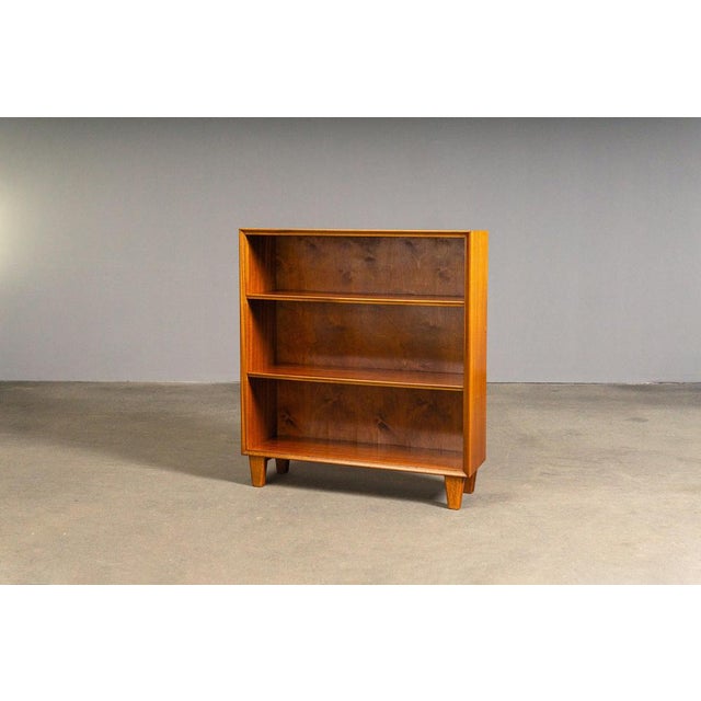 Small Mid-Century Mahogany Bookshelf For Sale - Image 3 of 12