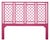 Coastal X & Diamond Platform Bed King, Hot Pink For Sale - Image 3 of 7