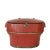 Vintage Chinese Red Painted Wooden Box With Lid & Brass Hardware For Sale - Image 10 of 10