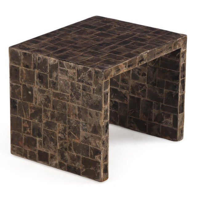 Contemporary A Mica End Table or Small Coffee Table, in the Manner of Jean-Michel Frank For Sale - Image 3 of 6