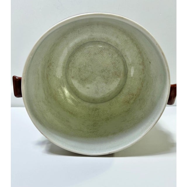 Vintage Chinoiserie Floral Cachepot Planter With Double Handles For Sale In Louisville - Image 6 of 11