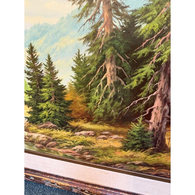 Franz Joseph Feuer Original Landscape Oil Painting, Framed For Sale In San Francisco - Image 6 of 12