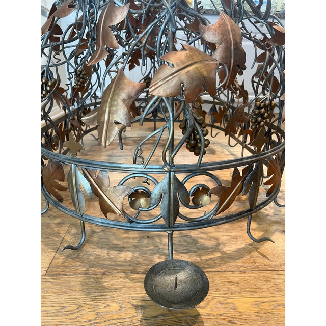 Pot Rack, Vintage Unique Custom Made, Pewter, Brass & Brushed Brass, Copper Pots Included $3,800 For Sale - Image 11 of 11