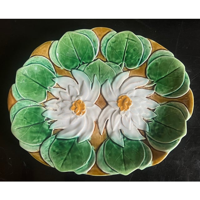 Late 19th Century Holdcraft Pond Lily Dishes, Set of 2, C. 1880. For Sale - Image 5 of 11