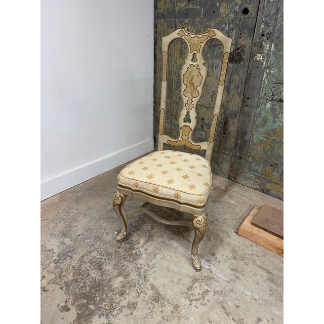 1970s 1970s Pair of Drexel Heritage Sketchbook Chinoiserie Gilt Chairs – Hollywood Regency For Sale - Image 5 of 6