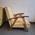 Mid-Century Modern Vintage Beech and Yellow Skai Armchairs with Compass Legs, 1950s, Set of 2 For Sale - Image 3 of 11
