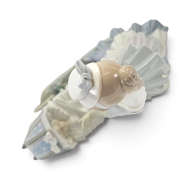 Lladro #4938 Baby's Outing Spanish Porcelain Woman With Baby Carriage For Sale - Image 11 of 12
