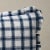Contemporary Schumacher Crawford Check 18" Lumbar Pillow in Indigo For Sale - Image 3 of 5