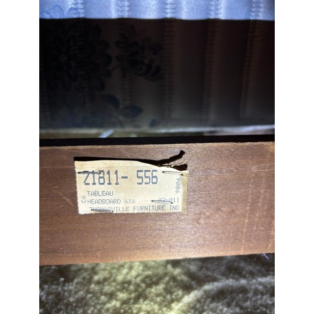 French Provincial Thomasville 20th Century Cane Headboard For Sale - Image 3 of 3