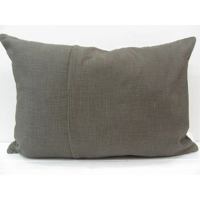Turkish Turkish Kilim Brown Pillow Cover For Sale - Image 3 of 4