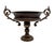 Benedict Silver Co. Antique Heavy Metal Gothic Revival Trophy Urn Bowl With Ornate Scroll Handles – Neoclassical / Gothic For Sale - Image 4 of 12