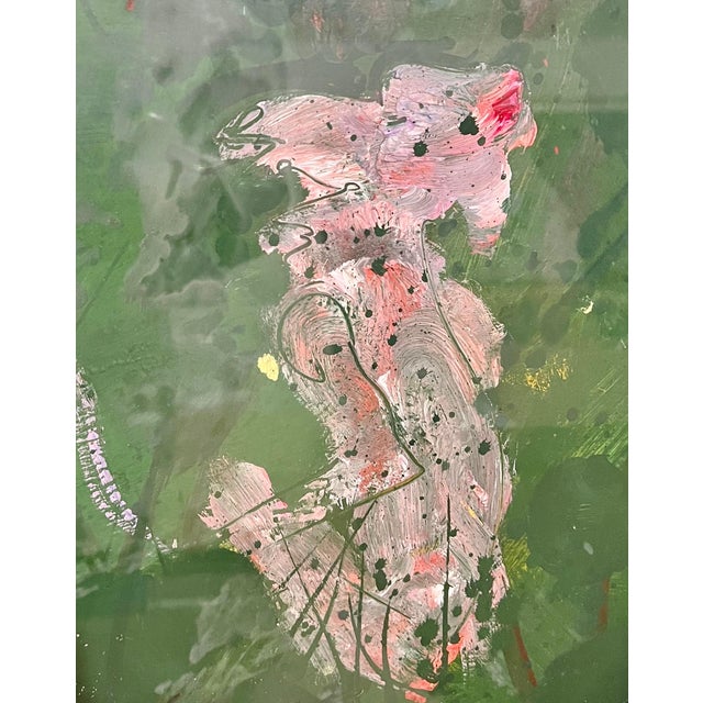 Robert Beauchamp, American Neo Expressionist Woman with Monkeys Abstract Modernist Oil Painting For Sale - Image 10 of 13