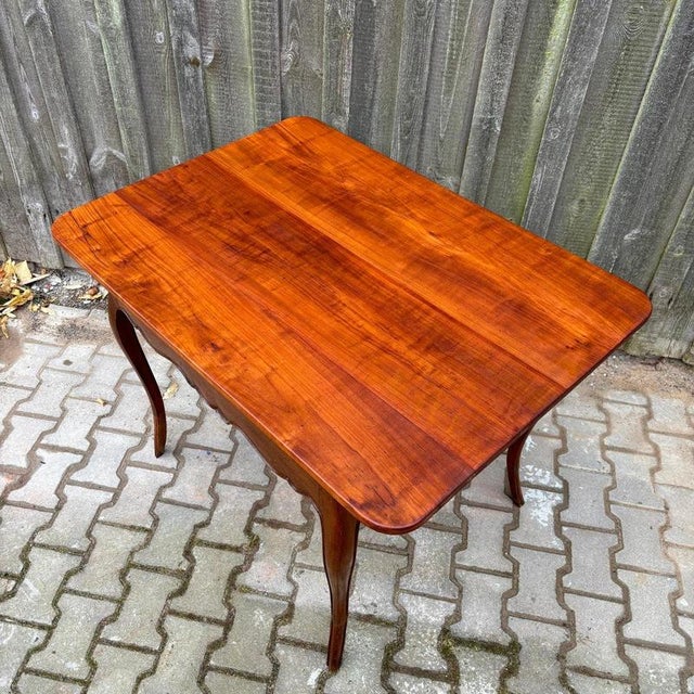 Antique Table in Cherry & Oak Wood, France For Sale - Image 14 of 16