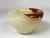 Metal 20th Century Carved Onyx Stone Bowl With Brass Base For Sale - Image 7 of 8