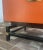Metal 1960s Mid Century Asian Inspired Orange Bedside Table by j.b. Van Sciver Co For Sale - Image 7 of 11