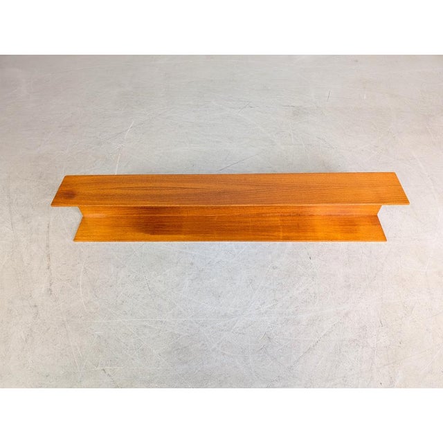 Wood Mid-Century Teak Wall Shelf by Walter Wirz for Wilhelm Renz For Sale - Image 7 of 11