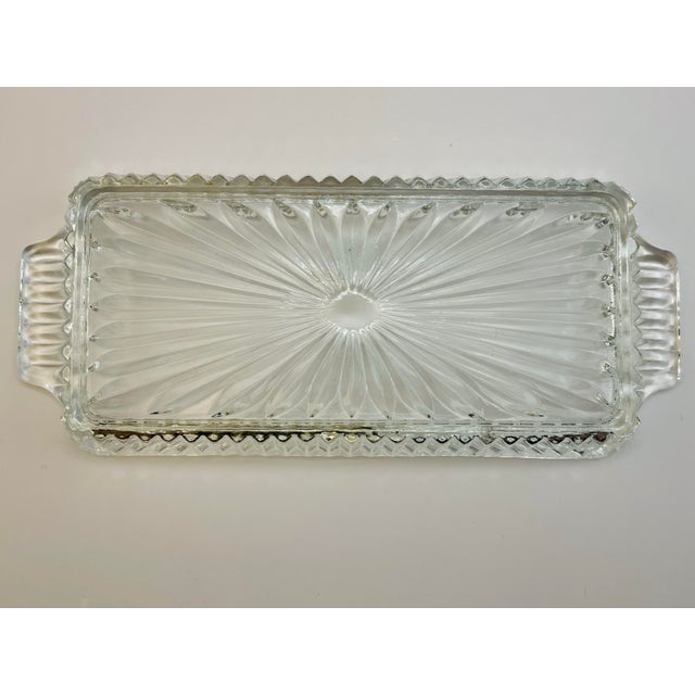Vintage Pressed Glass Butter Dish For Sale - Image 9 of 11