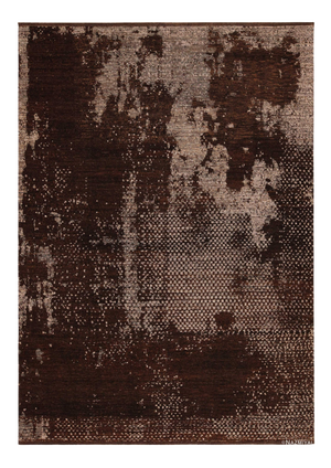 Nazmiyal Collection Textured Brown Modern Transitional Area Rug