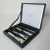 Silver Plate Cheese Wedge-Shaped Pate' Boxed Knive Set - 5 Pieces For Sale - Image 12 of 13