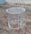 Modern Lucite 14" Cylindrical Shape Side Table For Sale - Image 4 of 9