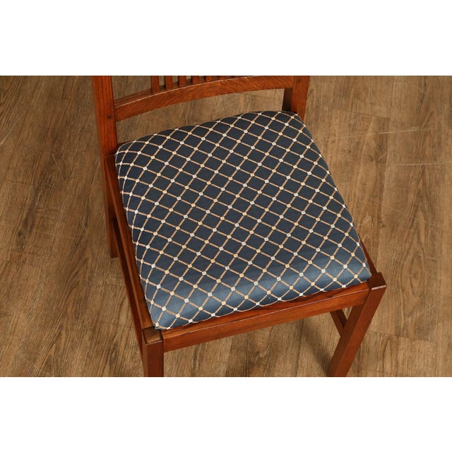 Stickley Mission Collection Set Of Eight Dining Chairs For Sale - Image 14 of 18