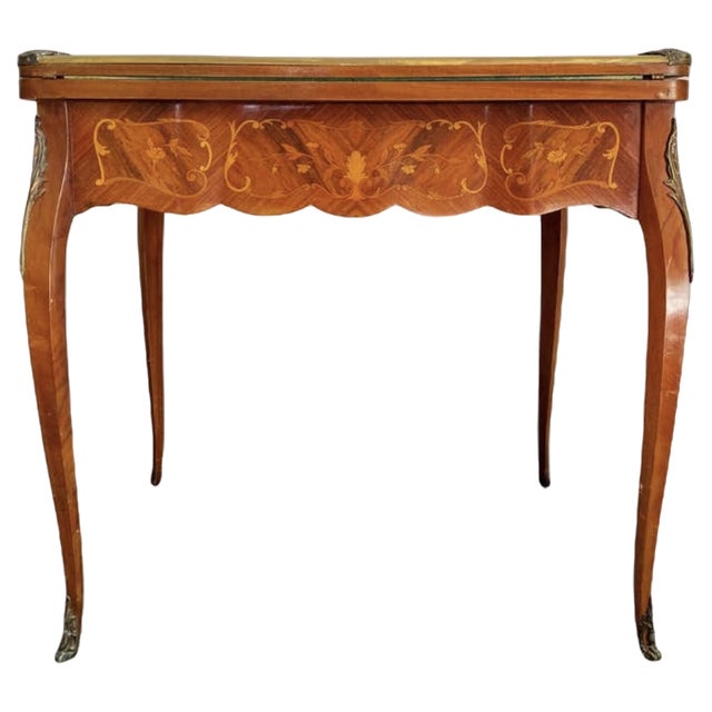19th Century Louis XV French Game Table, France For Sale