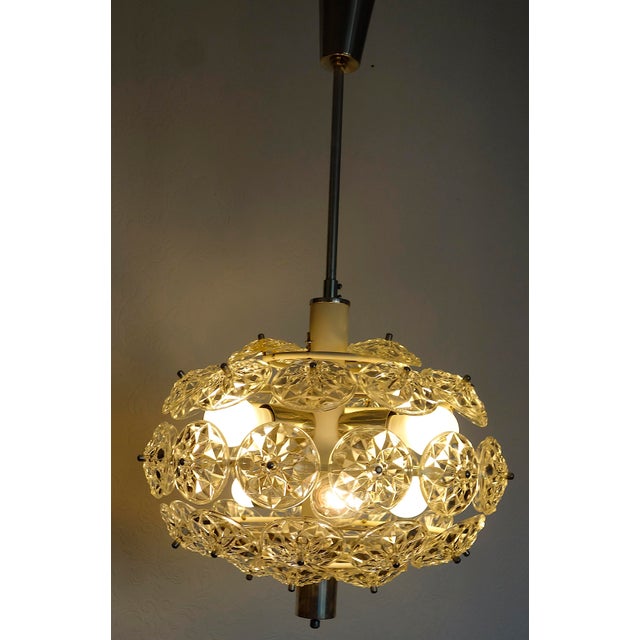 Vintage Sputnik Dandelion Chandelier from Veb Deutsche Werkstätten Hellerau, 1960s For Sale - Image 6 of 12