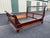 King Size Wrought Iron and Cherry Sleigh Bed Frame For Sale - Image 6 of 12