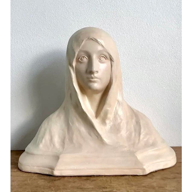Sculpture Materials Vintage 1900 Original Model Plaster Marquette of Pilne For Sale - Image 7 of 12