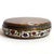 French Large French Gilt Metal Champleve Enamel and Agate Oval Snuff Box For Sale - Image 3 of 9