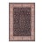 Shabby Chic 1990's Floral Pak-Persian Black/Ivory Wool Rug - 9'1'' X 12'1'' For Sale