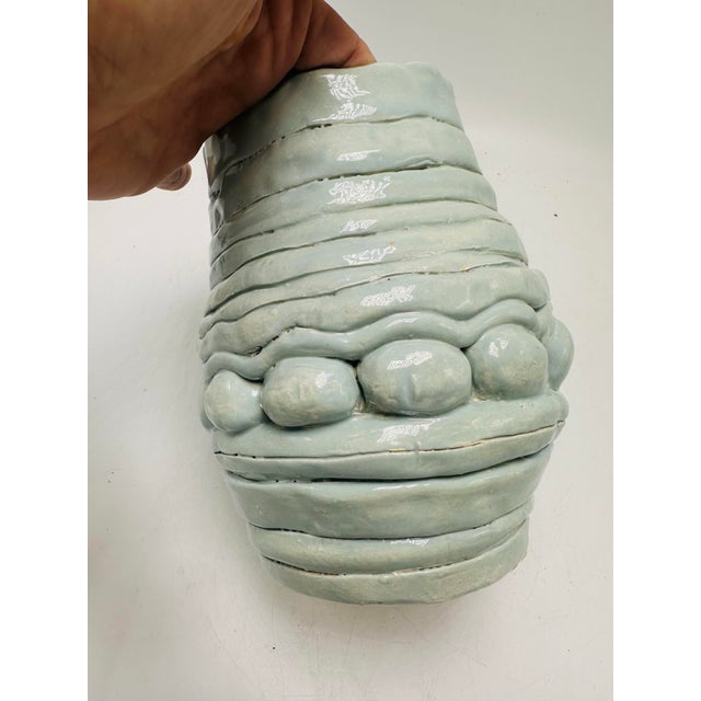 1970s Hand Thrown Studio Pottery Vase For Sale - Image 5 of 8