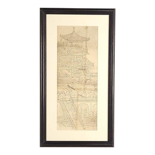 19th Century Japanese Study for a Screen For Sale