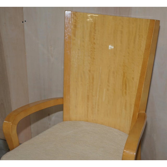 Large Burr Satinwood X10 Dining Chairs from Giorgio Collection, Set of 10 For Sale - Image 5 of 18