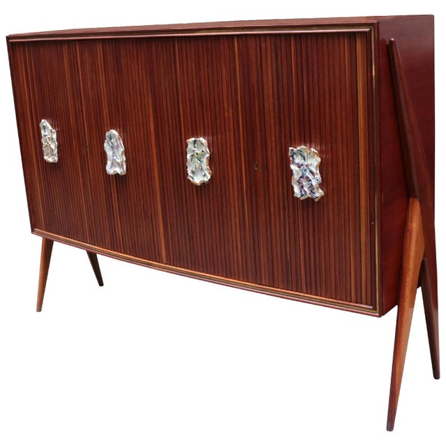 1950s Modernist Four Door Cabinet by Oswaldo Borsani For Sale - Image 14 of 18