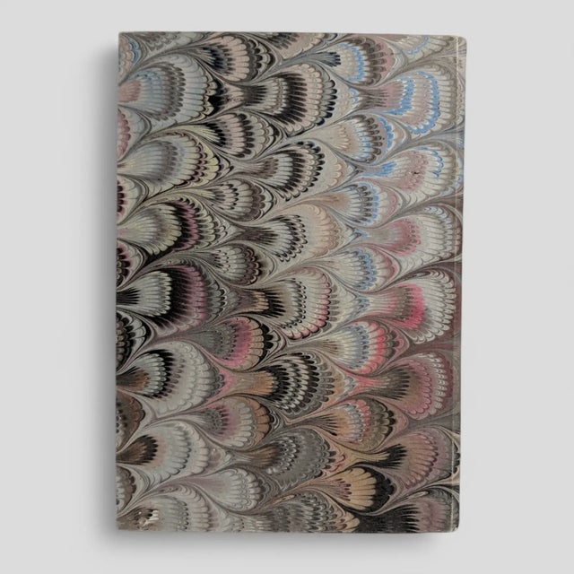 Vintage Italian Il Papiro Marbled Equestrian Sketchbook Notebook For Sale - Image 10 of 12