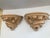 Michael Taylor Acanthus Leaf wall brackets in Natural Finish sold as a pair. These are a true pair with a left and right...