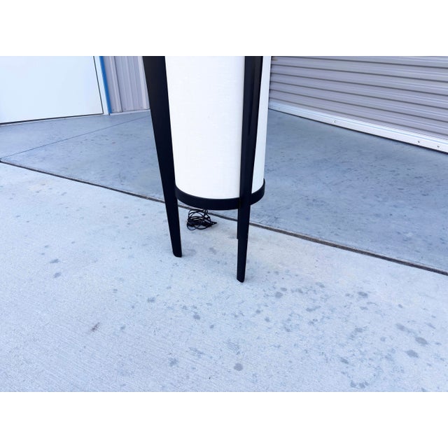 Black Mid Century Sculpted Floor Lamp by Modeline For Sale - Image 8 of 9