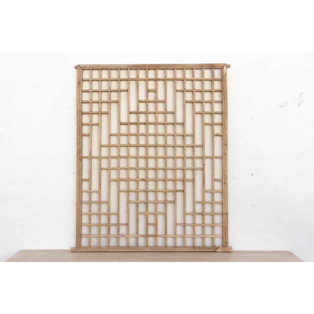 Asian Antique Lattice Window, Imperial Gate For Sale - Image 3 of 8