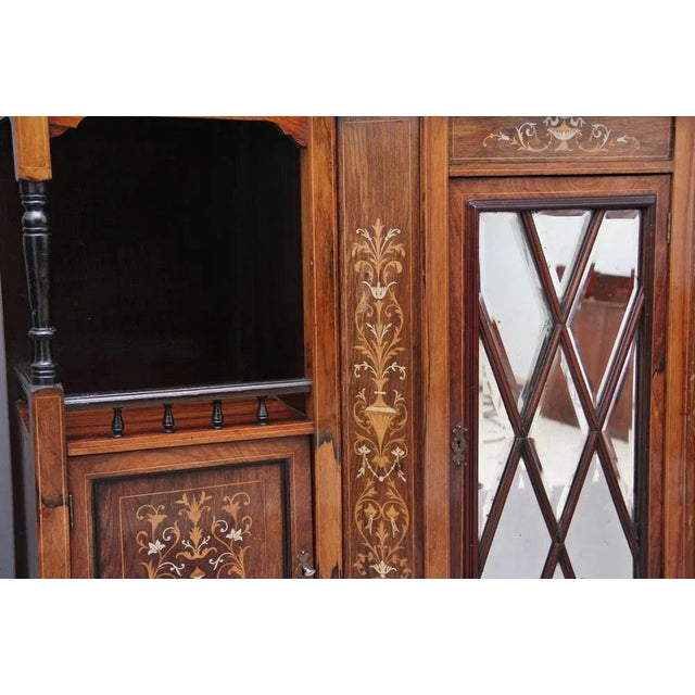 19th Century Rosewood and Inlaid Cabinet, 1890s For Sale - Image 12 of 13